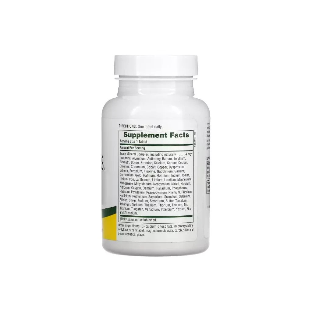 Мінерали Natures Plus Комплекс мікроелементів, Trace-Mins, Trace Mineral Complex, 180 таблеток (NAP-03560) - зображення 2