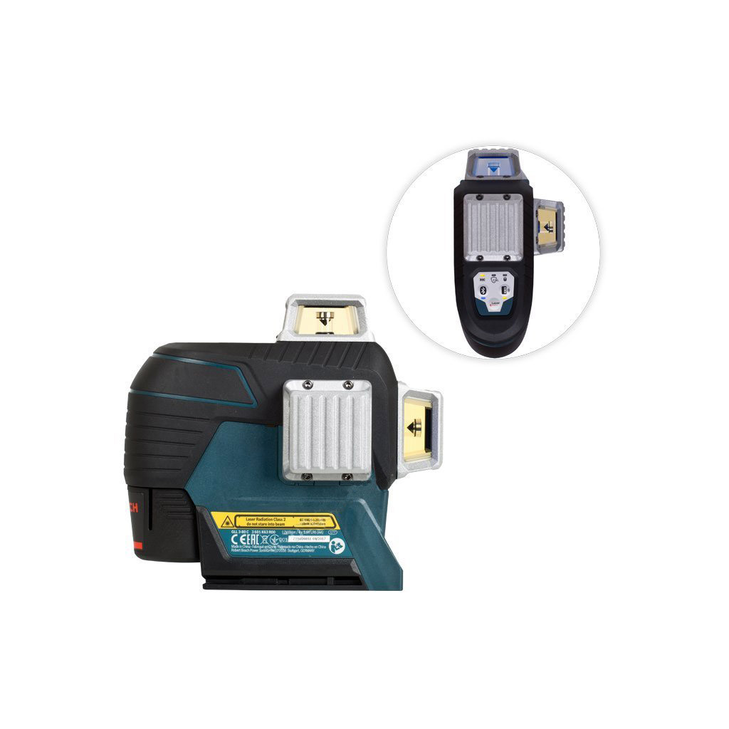 Лазерний нівелір Bosch GLL 3-80 C + LR7 + BM1, 12В, L-Boxx (0.601.063.R05) - зображення 3