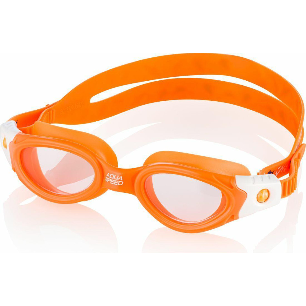Окуляри для плавання Aqua Speed Pacific JR Bendyzz 232-75 8918 помаранчевий/білий OSFM (5908217689184) - зображення 1