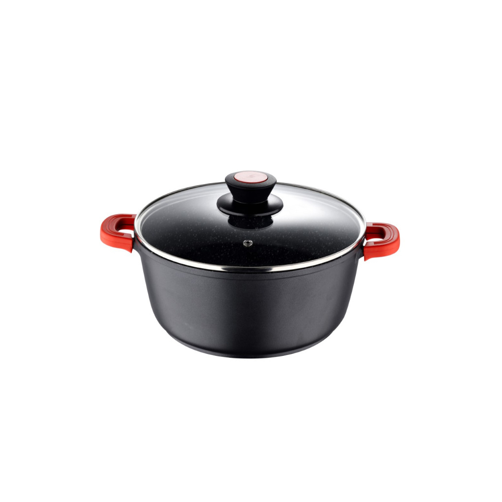 Каструля Bergner Chroma, з кришкою 20 см, 2.2 л (BG-30114-BK) - зображення 2