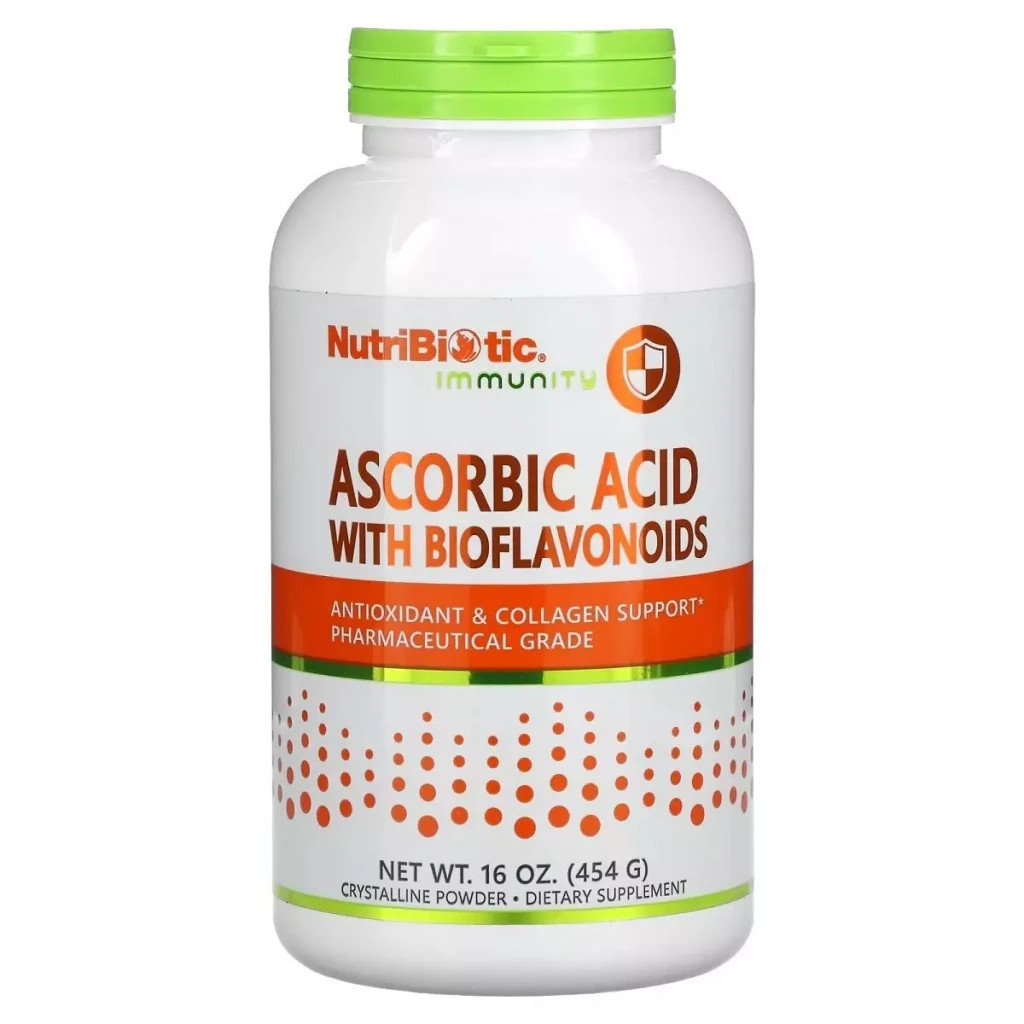 Вітамін NutriBiotic Аскорбінова кислота з біофлавоноїдами в порошку, Ascorbi (NBC-00301) - зображення 1