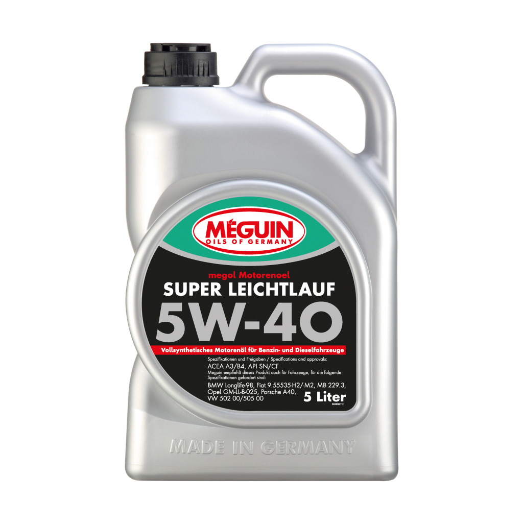 Моторна олива Meguin SUPER LEICHTLAUF SAE 5W-40 5л (4809) - зображення 1