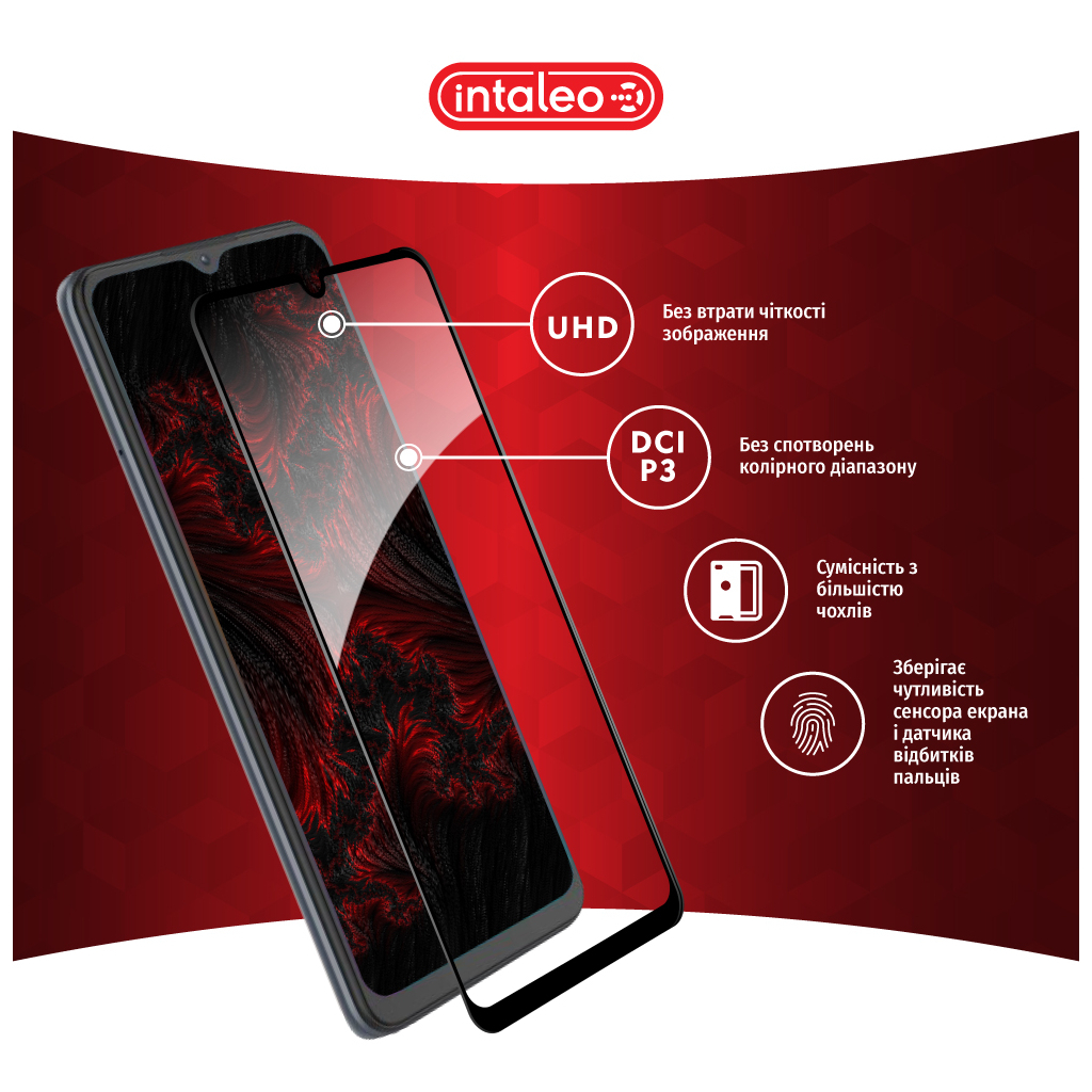 Скло захисне Intaleo Full Glue ZTE Blade A52 Black (1283126545511) - зображення 4
