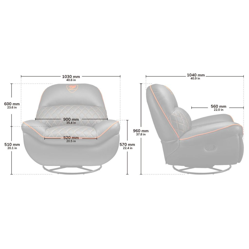 Крісло ігрове Cougar Overlord - зображення 12