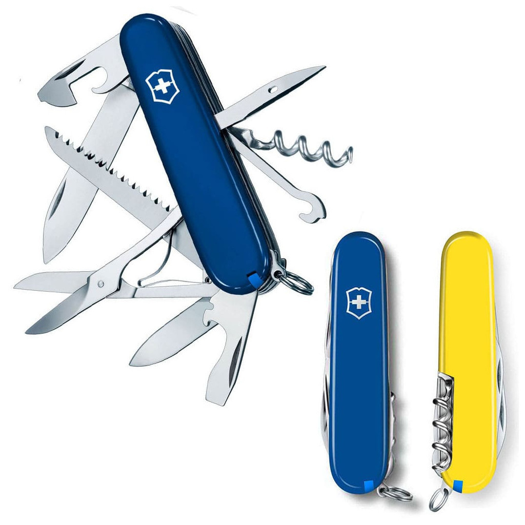 Ніж Victorinox Huntsman Ukraine 91 мм Синьо-жовтий (1.3713.2.8) - зображення 1