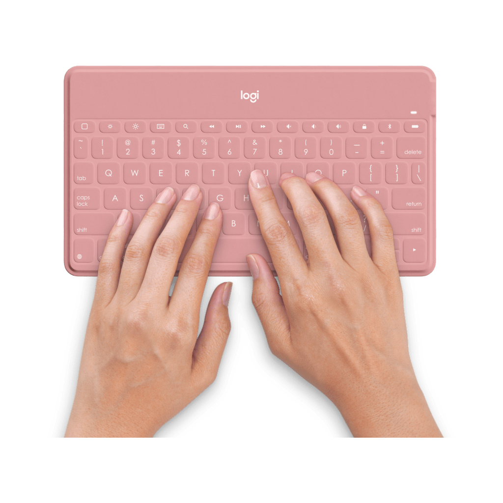 Клавіатура Logitech Keys-To-Go для iPhone, iPad, Apple TV Blush Pink (920-010122) - зображення 4