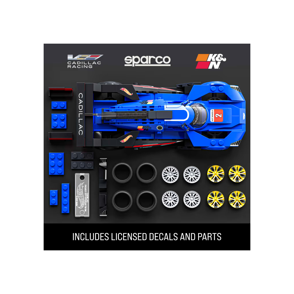 Машина Hot Wheels Brick Shop Speed Cadillac Project GTP Hypercar 236 деталей (JFR89) - зображення 3