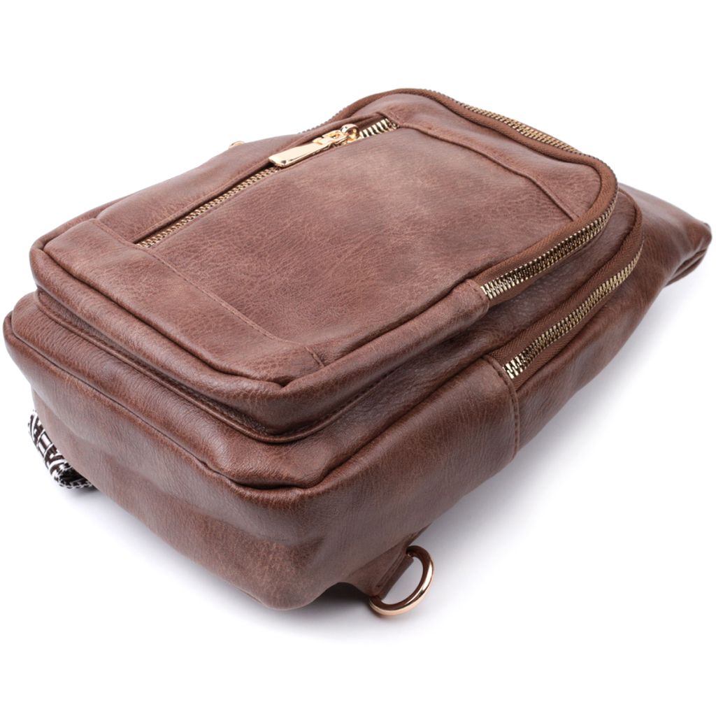 Сумка Vintage З екошкіри Коричнева (22747) - зображення 6