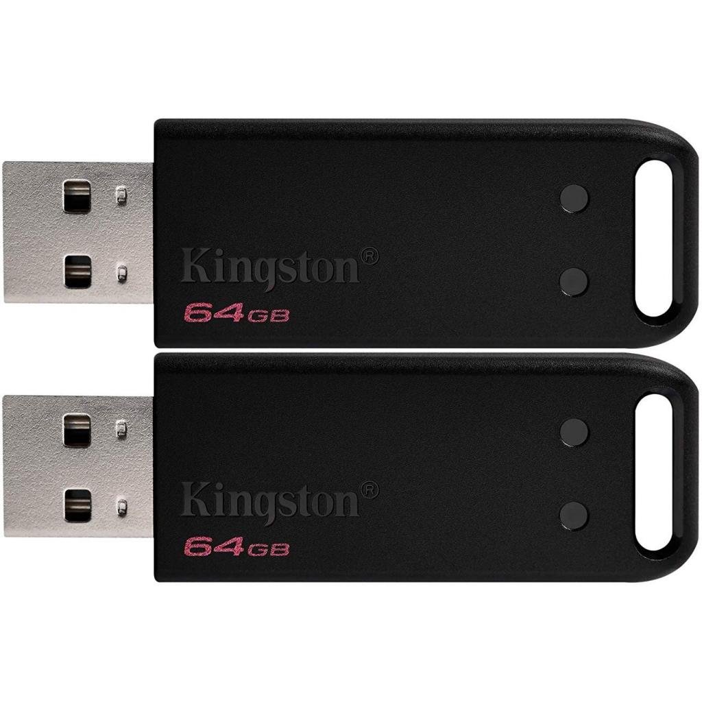 USB флеш накопичувач Kingston 2x64GB DataTraveler 20 USB 2.0 (DT20/64GB-2P) - зображення 1