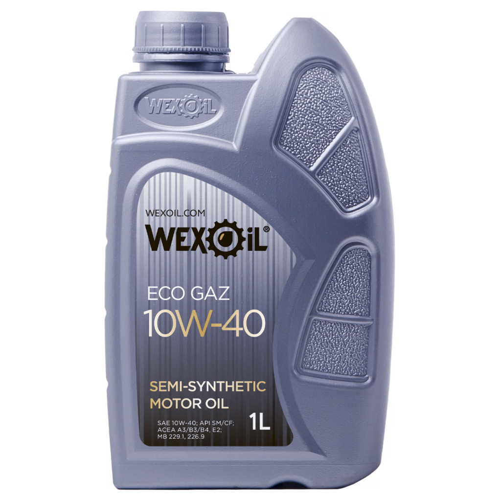 Моторна олива WEXOIL Eco gaz 10w40 1л (WEXOIL_62582) - изображение 1