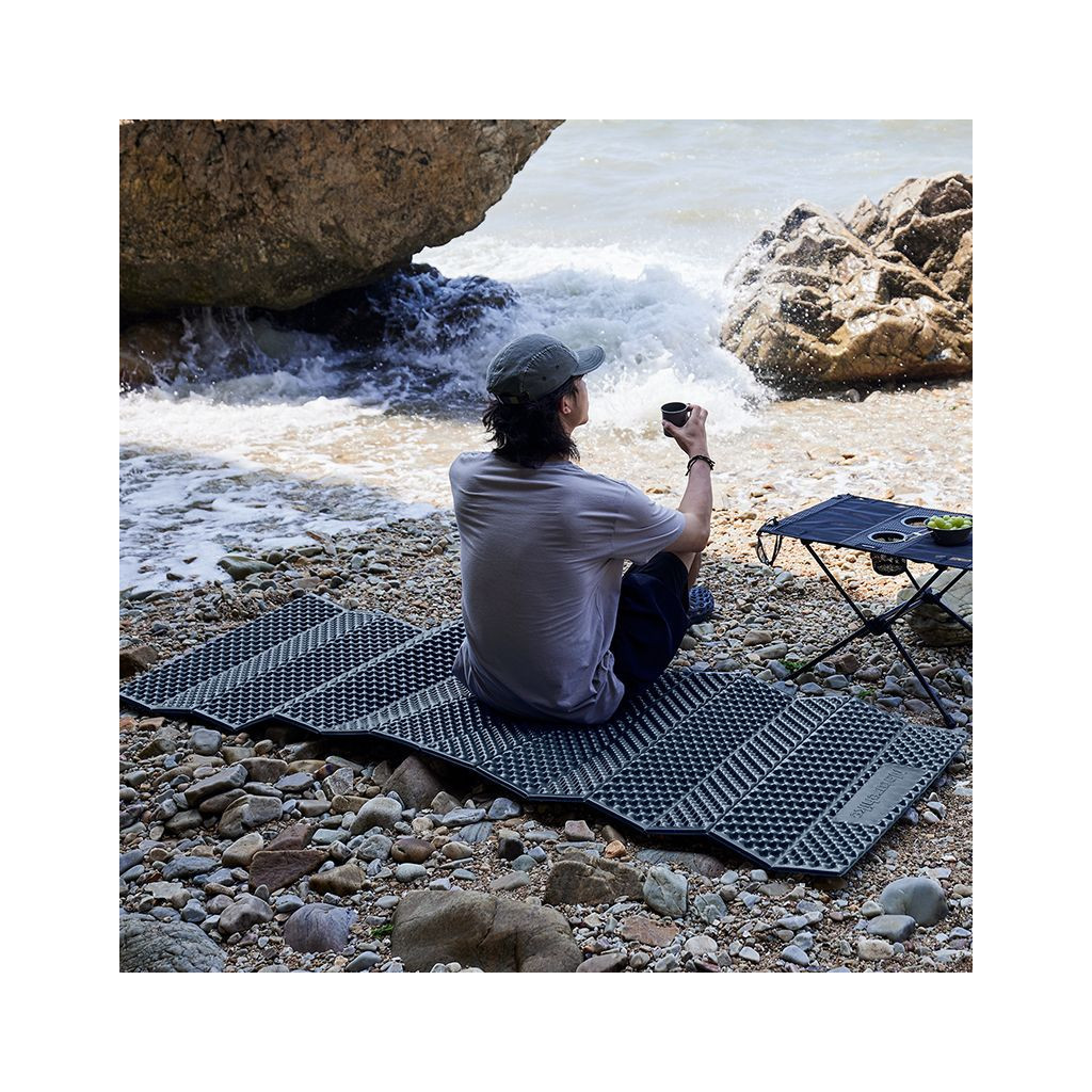 Туристичний килимок Naturehike IXPE CNK2300DZ017 алюмінієва плівка 200 x 65 х 2 см темно-блакитний (6976023923197) - изображение 5