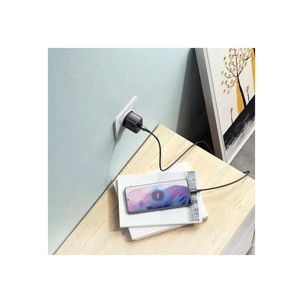 Зарядний пристрій Ugreen USB-C PD25W + cable USB-C to USB-C 2.0m CD250 black (50581) - зображення 6