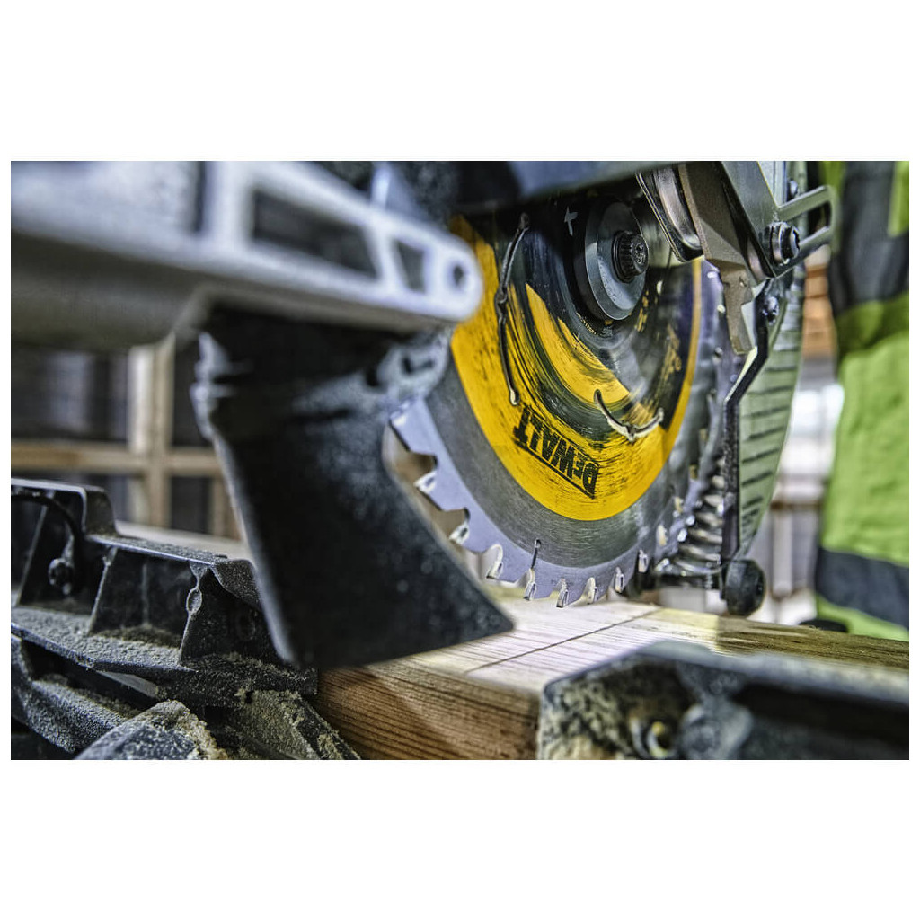 Торцювальна пила DeWALT 54В XR FLEXVOLT Li-lon, диск 250х30 мм, XPS, 20.5 кг, 2x2Ah (DCS727T2) - изображение 6