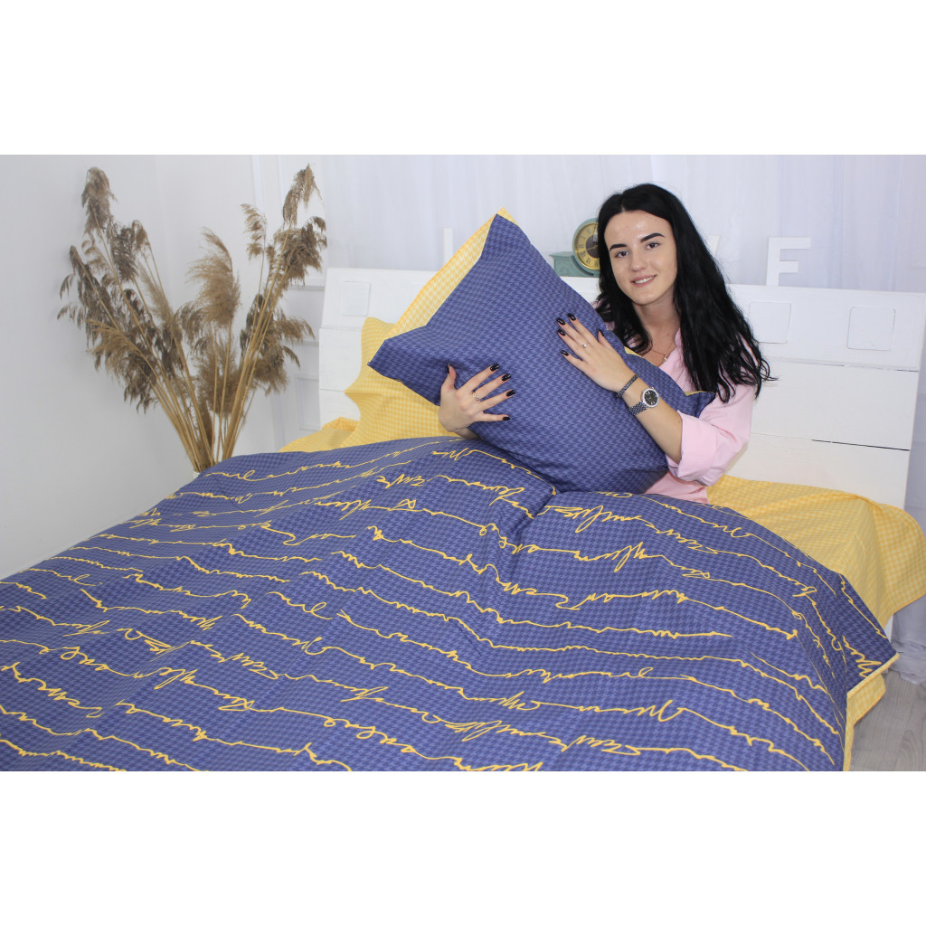 Постільна білизна MirSon Бязь Ranforce Elite 17-0451 Vocabulary 160х220х2 (2200004734477) - зображення 4