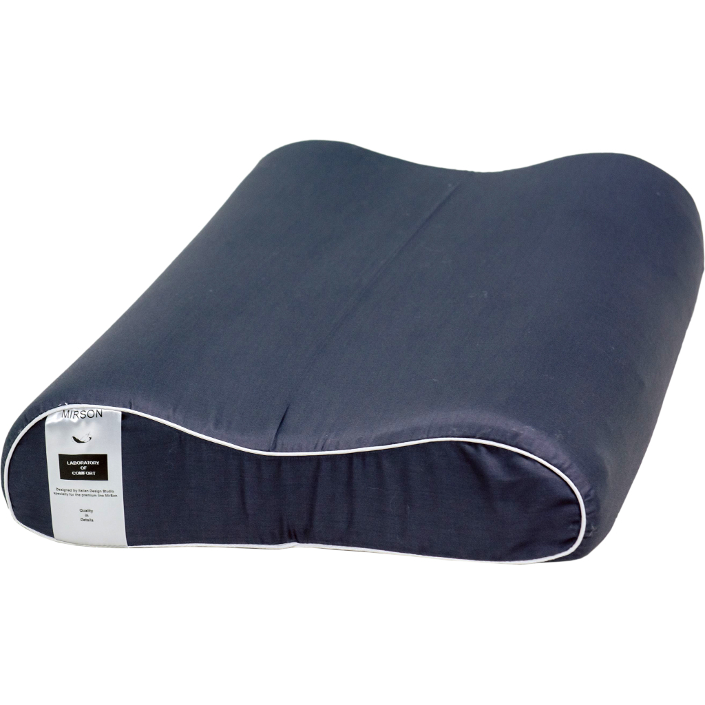 Подушка MirSon ортопедична 6007 Delicate satin Iron grey 58х40х10.5 (2200003260977) - изображение 1