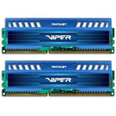 Модуль пам'яті для комп'ютера DDR3 8GB (2x4GB) 1600 MHz Viper 3 Patriot (PV38G160C9KBL) - зображення 1