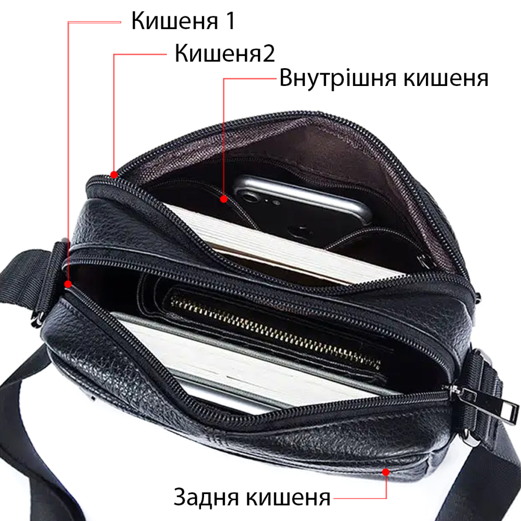 Сумка Vintage Флотар Чорна (14758) - зображення 4