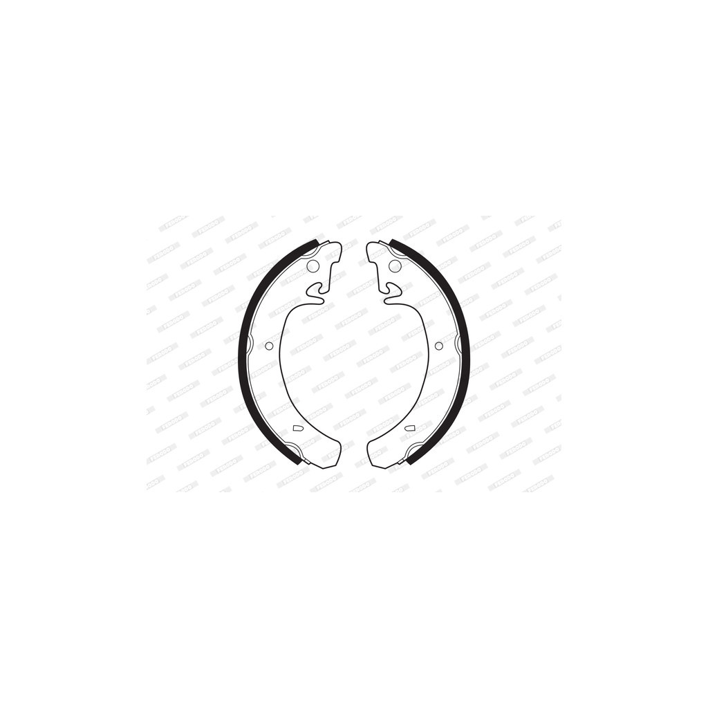 Гальмівні колодки FERODO FSB240 - зображення 1