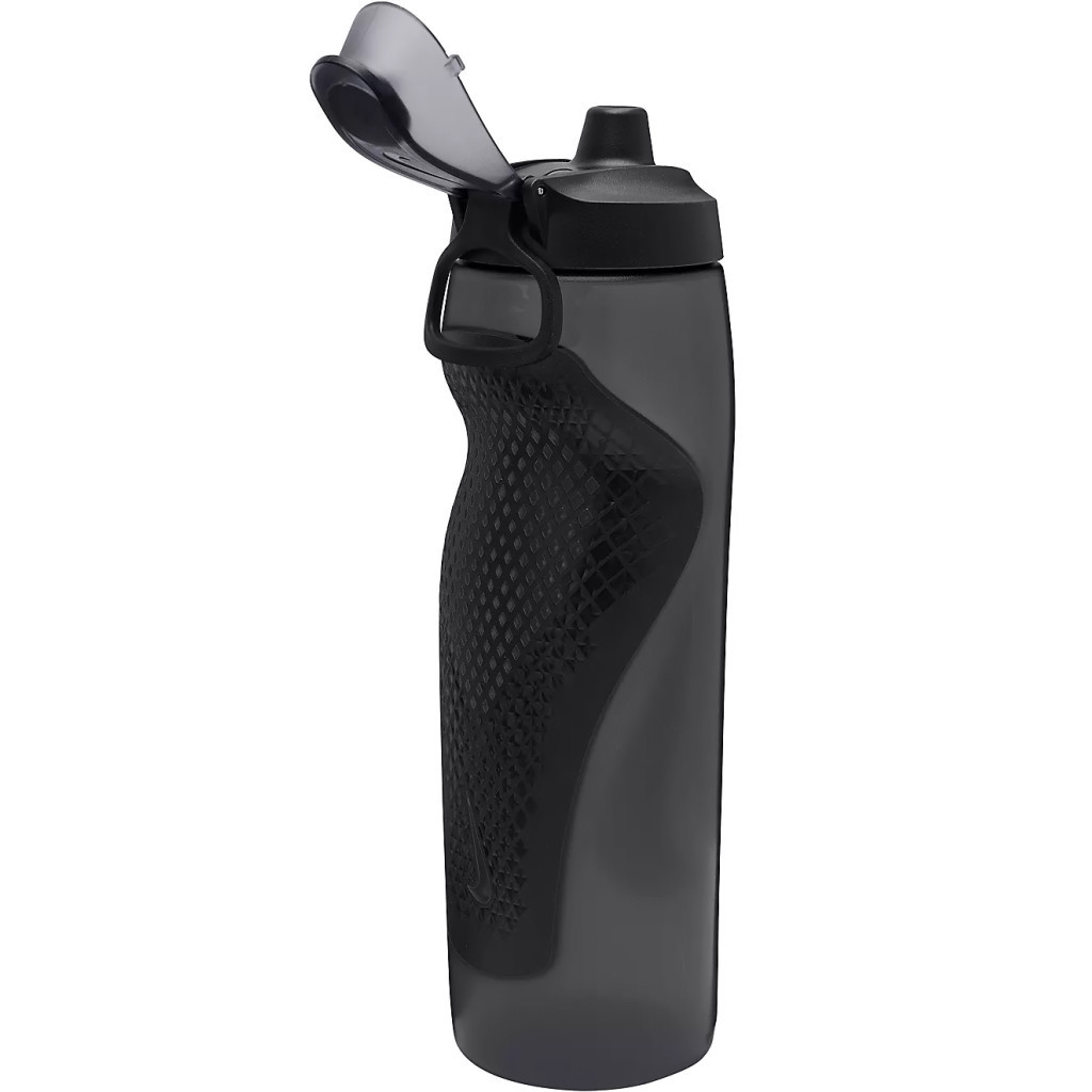 Пляшка для води Nike Refuel Bottle Locking Lid 32 OZ антрацит, чорний, сріблястий 946 мл N.100.7670.054.32 (887791747525) - зображення 3