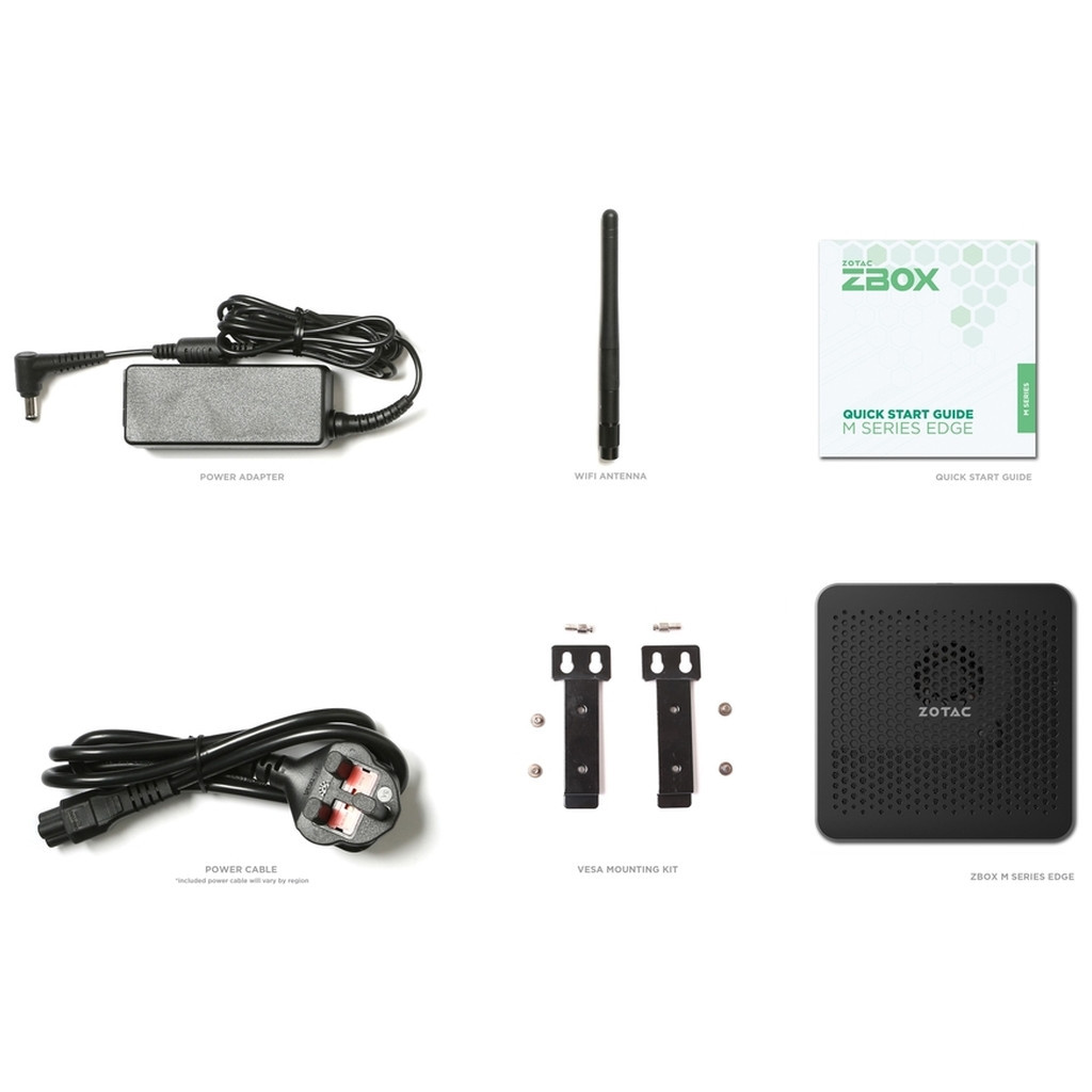 Комп'ютер Zotac edge MI351 / Intel N100, M.2 NVMe PCIe 3.0 x4/SATA SSD (2242/2280) (ZBOX-MI351-E) - зображення 6