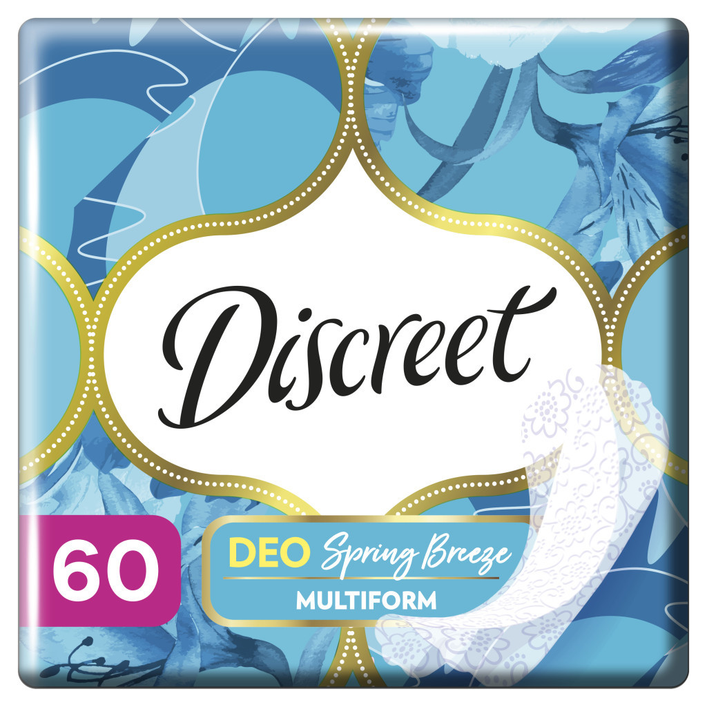 Щоденні прокладки Discreet Deo Spring Breeze 60 шт. (8001090170316/8700216153096) - изображение 1
