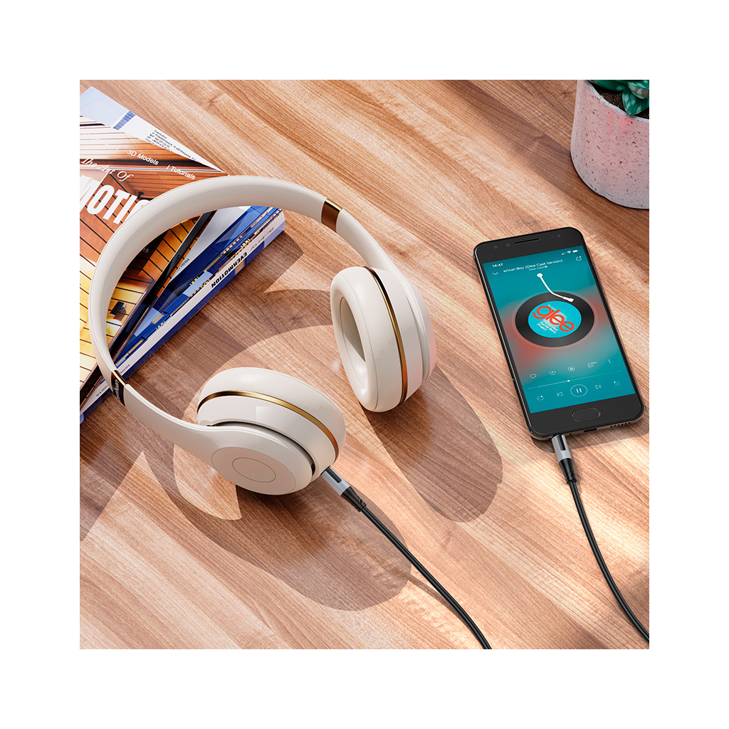 Кабель мультимедійний 3.5mm M to 3.5mm M 1.0m black BOROFONE (6941991108310) - зображення 6