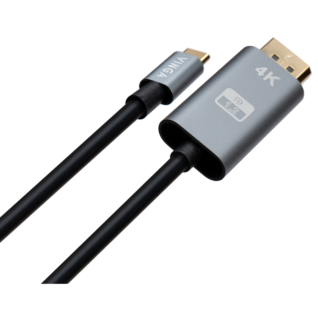 Кабель мультимедійний USB-C to DisplayPort 1.5m v1.2 4K60Hz Vinga (VCPVCCD1215) - зображення 2