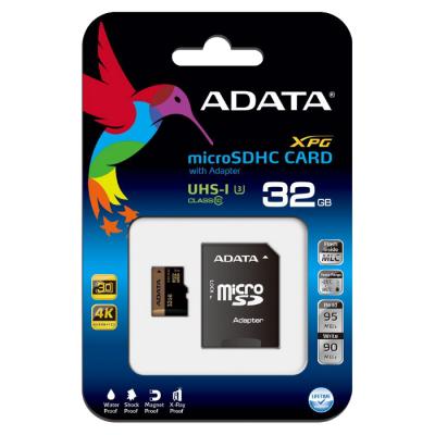 Карта пам'яті ADATA 32GB microSD class 10 XPG UHS-I U3 (AUSDH32GXUI3-RA1) - зображення 3