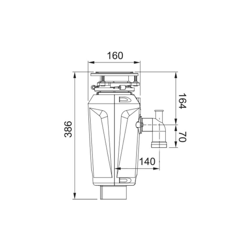 Подрібнювач харчових відходів Franke Slim 75 (134.0715.096) - изображение 4