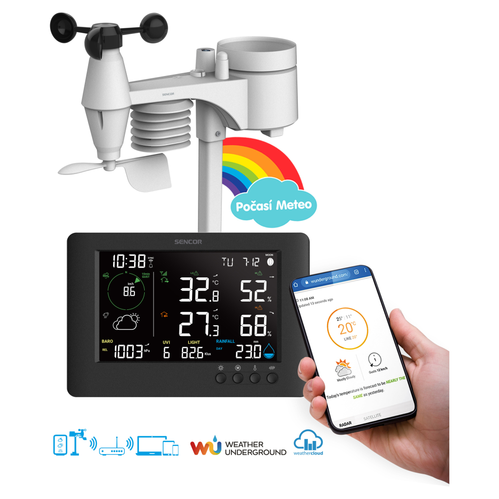 Метеостанція Sencor SWS10500WIFI - зображення 6