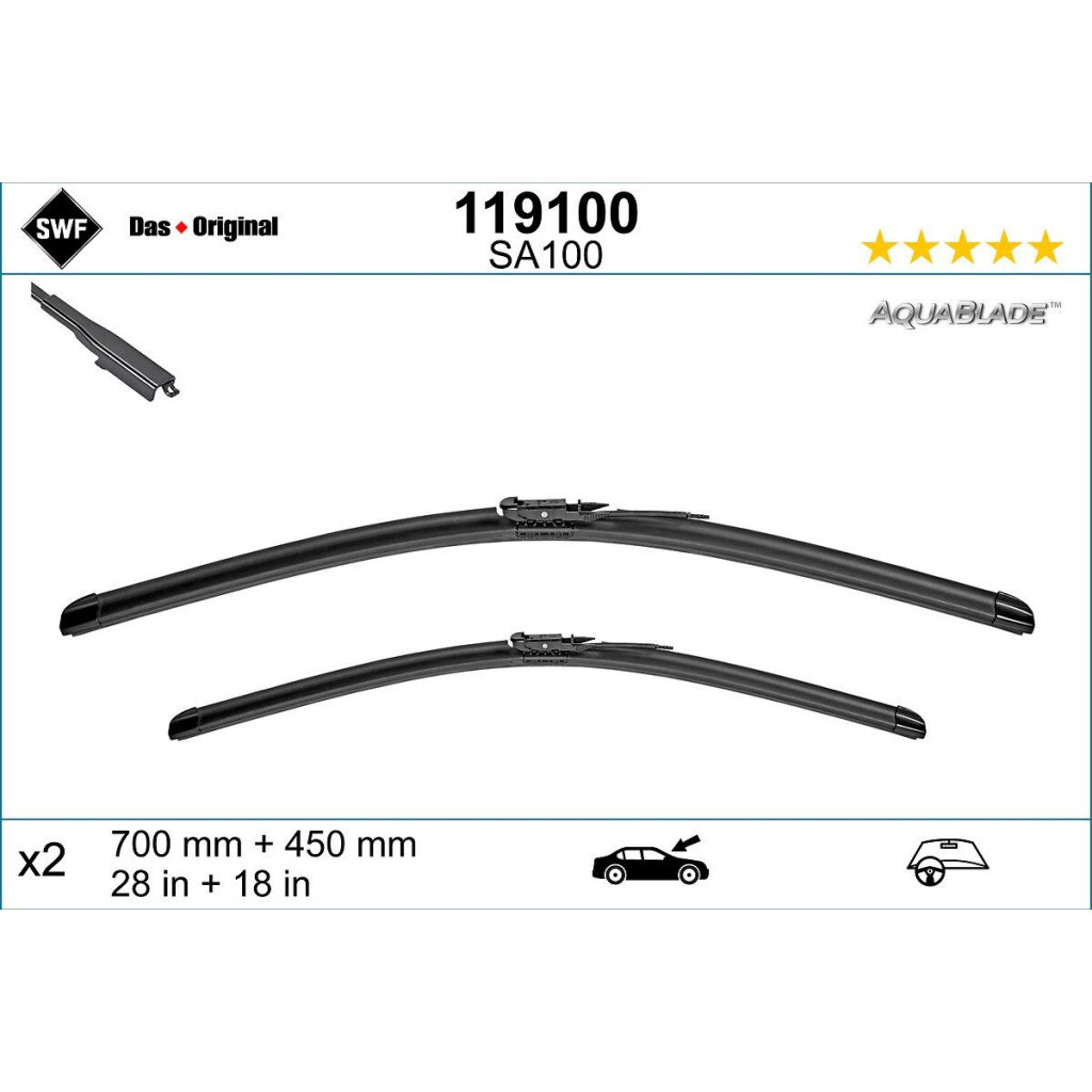 Щітка склоочисника SWF 119100 - зображення 3