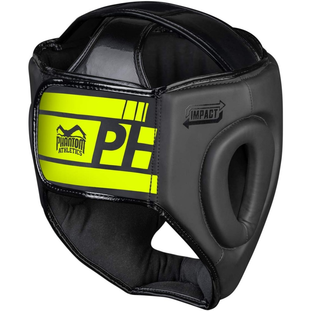 Боксерський шолом Phantom APEX Full Face Neon One Size Black/Yellow (PHHG2303) - зображення 2