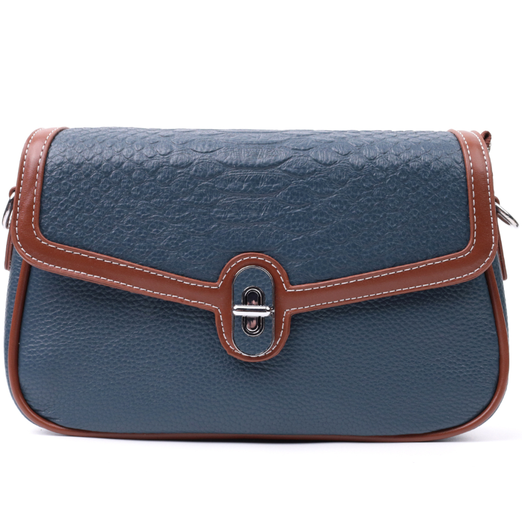 Сумка Vintage З натуральної шкіри Синя (22622) - зображення 5