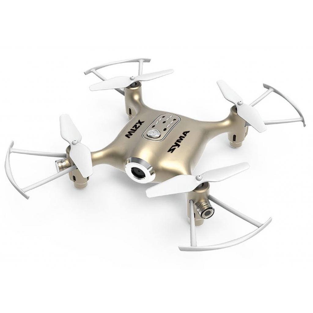 Радіокерована іграшка Syma Квадрокоптер 2,4 Ггц з FPV-камерою 13,5 cм (X21W Gold) - зображення 1