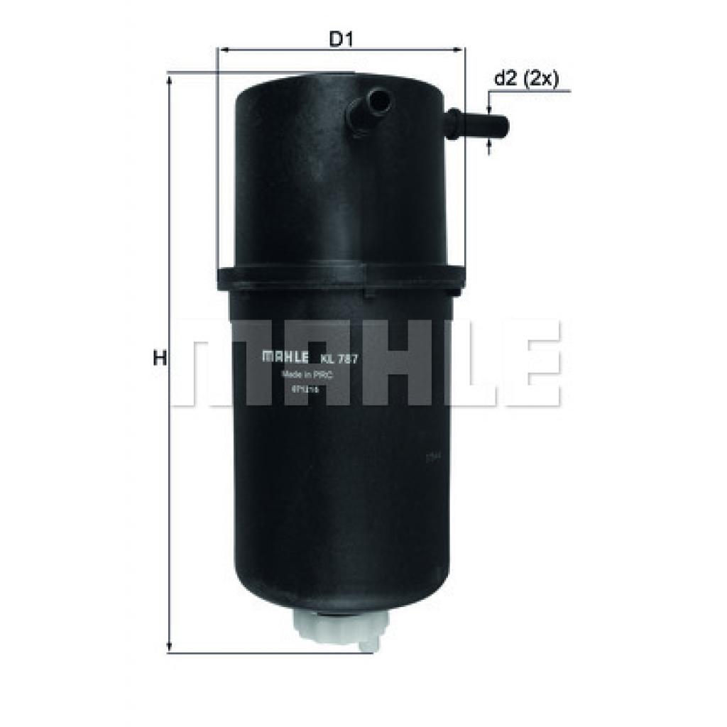 Фільтр паливний Mahle KL787 - зображення 1