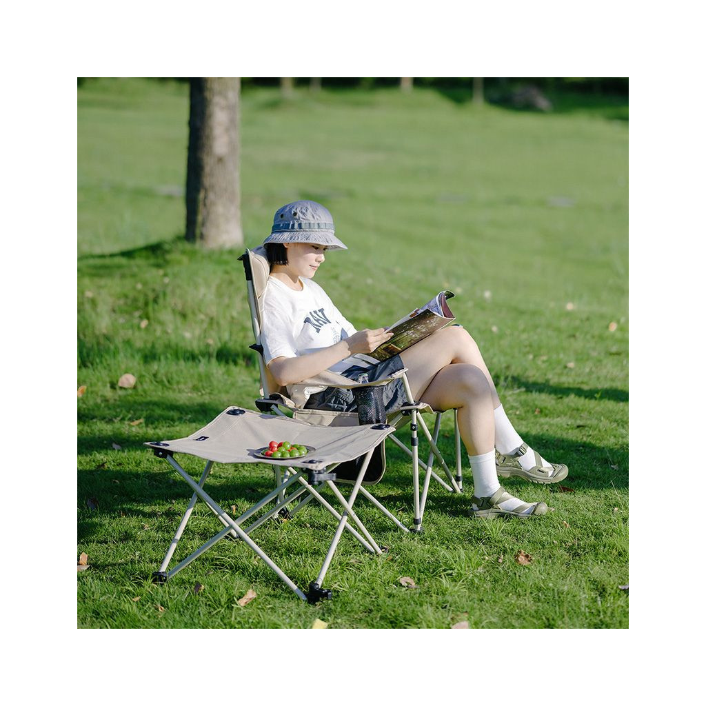 Крісло складане Naturehike CNK2300JJ012 алюміній бежевий (6976023922916) - зображення 4