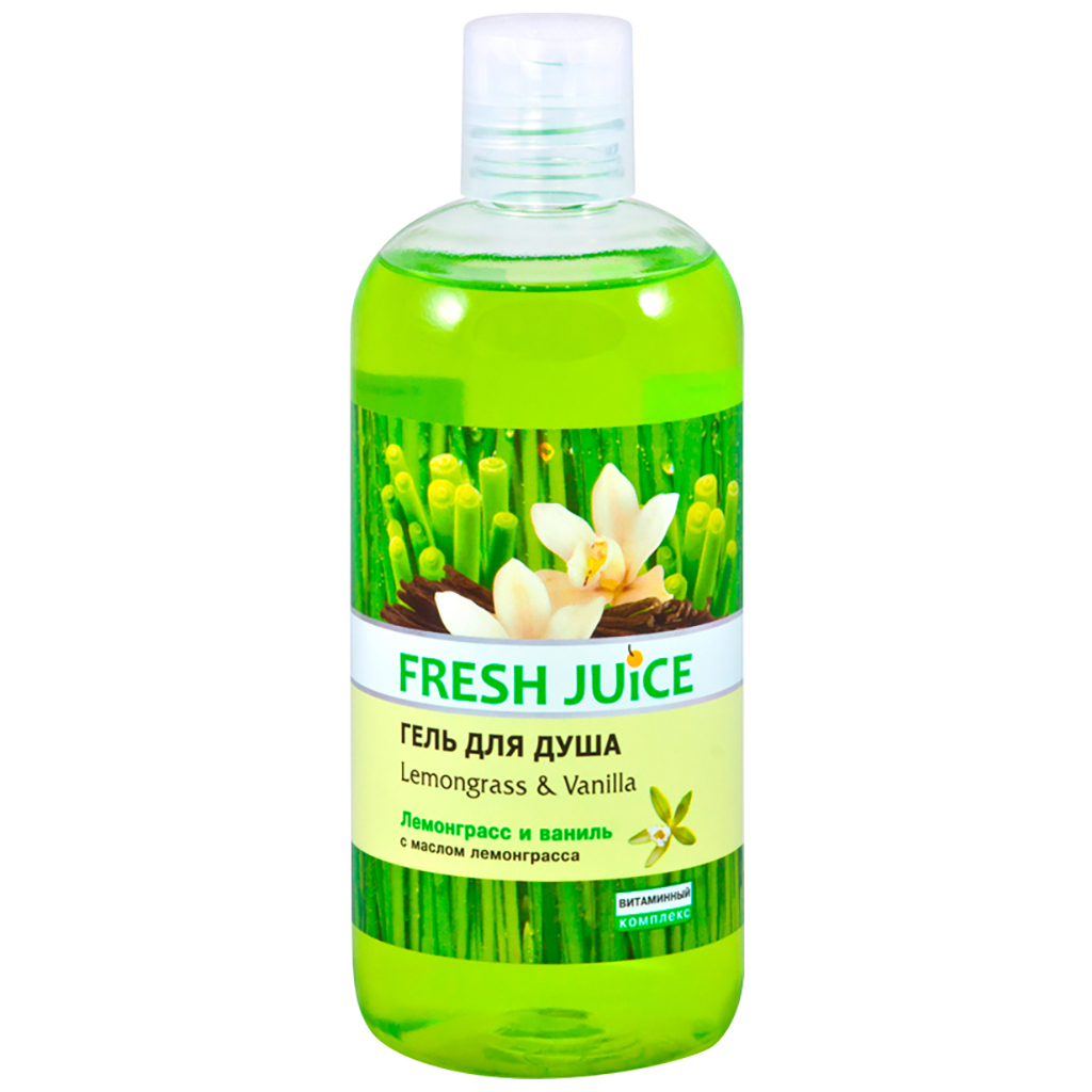 Гель для душу Fresh Juice Lemongrass & Vanilla 500 мл (4823015933813) - зображення 1