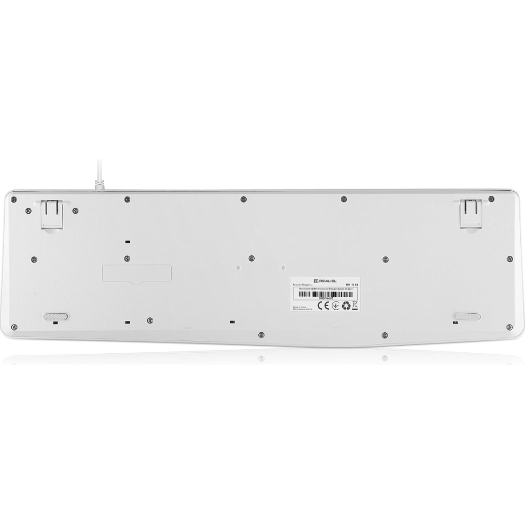 Клавіатура REAL-EL RK-513 USB White (EL123100047) - зображення 3