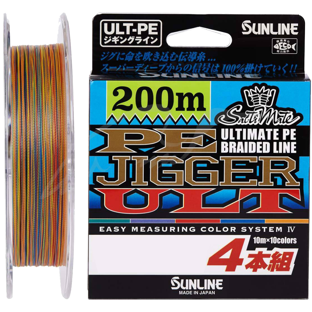 Шнур Sunline PE-Jigger ULT 200m 1.7/0.225mm 30lb/13.0kg Multi Color (1658.10.37) - зображення 1