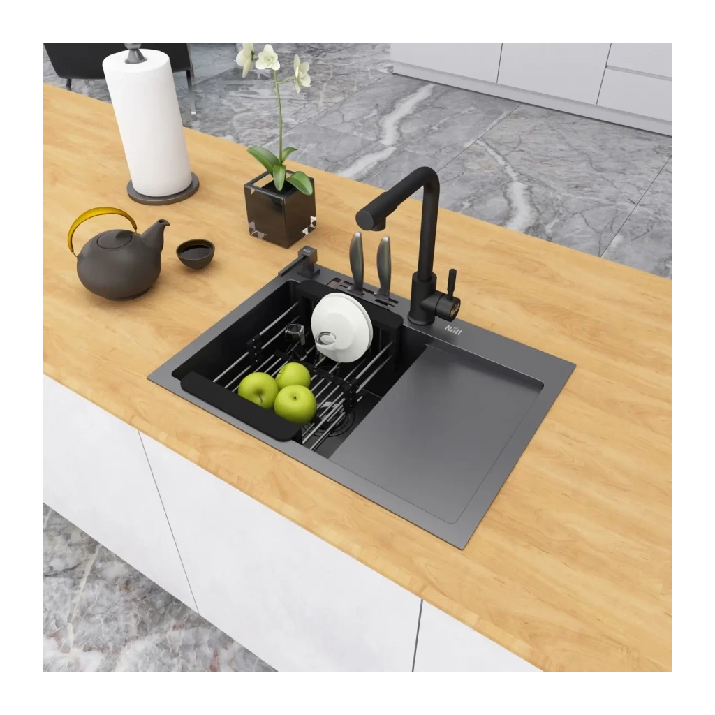 Мийка кухонна Nett NB-6045(R) (043125) - зображення 9