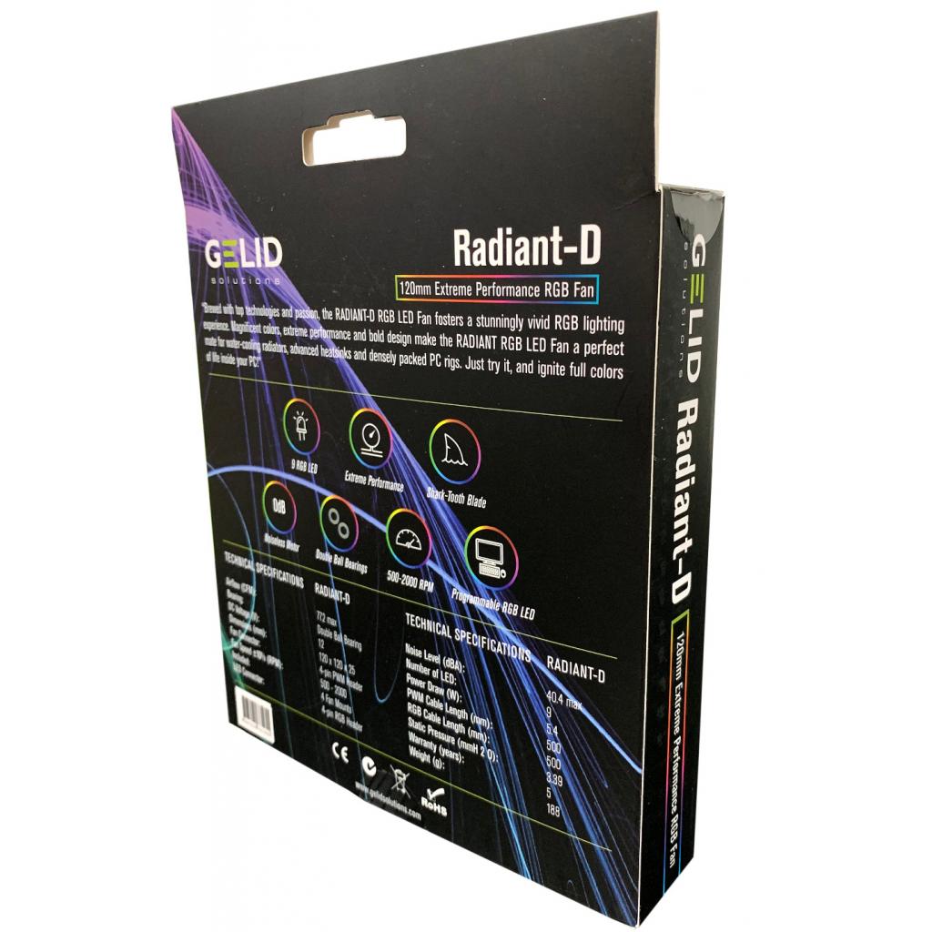 Кулер до корпусу Gelid Solutions Radiant-D Digital-RGB LED 120mm (FN-Radiant-D-20) - зображення 7