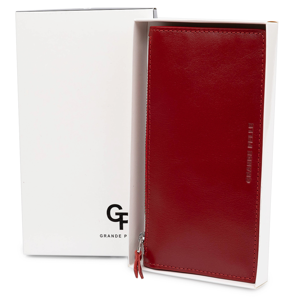 Портмоне Grande Pelle Шкіряне Червоне (11514) - зображення 5