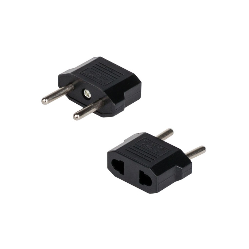 Перехідник Atcom UK/US-розетка - Евро-вилка, черный (14345) - зображення 1