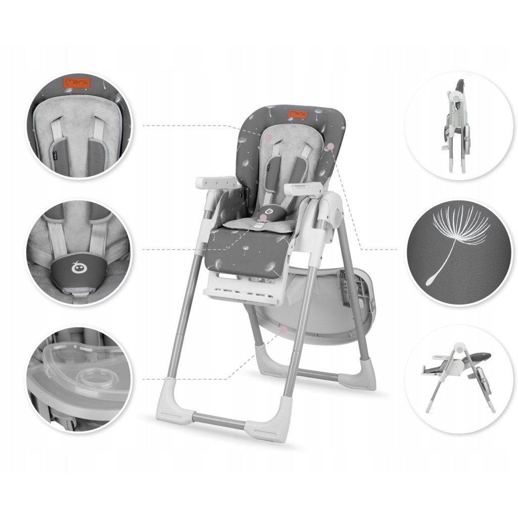 Стілець для годування MoMi Yumtis+ Dark Gray (KRKA00022) - зображення 4