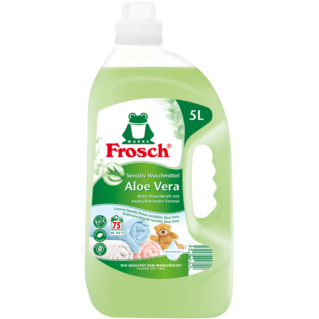 Гель для прання Frosch Aloe Vera Sensitiv 5 л (4001499962561) - зображення 1