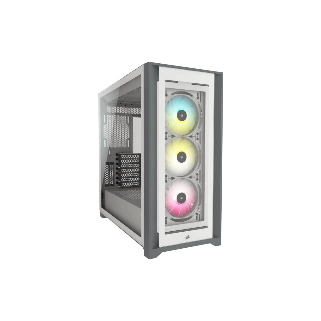 Корпус Corsair iCUE 5000X RGB Tempered Glass White (CC-9011213-WW) - зображення 1
