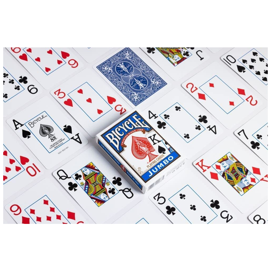 Гральні карти Bicycle Rider Back International Jumbo Index (blue) (JIB001) - зображення 4