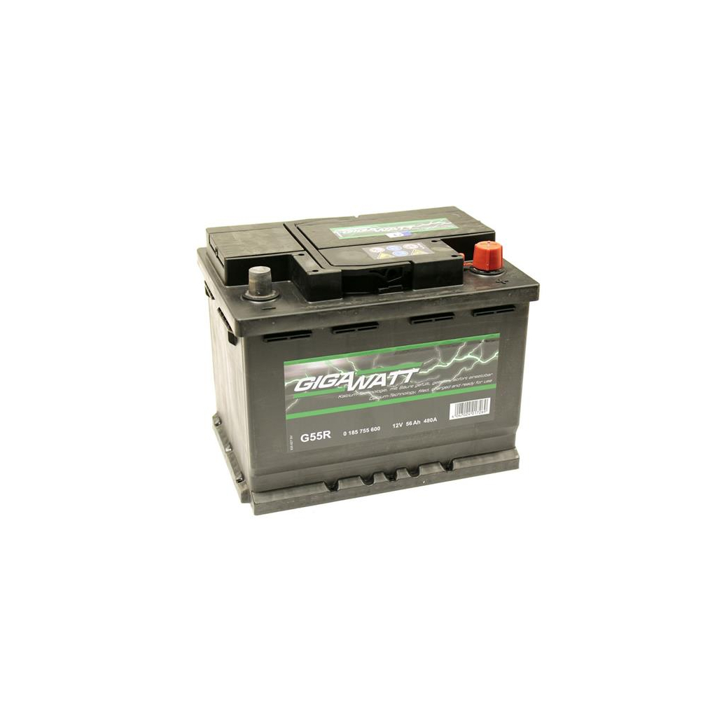 Акумулятор автомобільний GigaWatt 56А (0185755600) - зображення 3