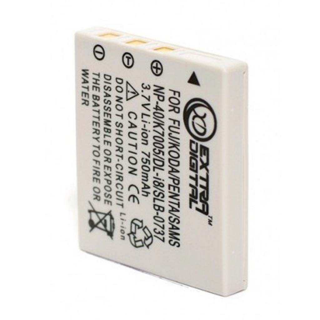 Акумулятор до фото/відео Extradigital Fuji NP-40, KLIC-7005, D-Li8/ Li-18, Samsung SB-L0737 (BDF2468) - зображення 2