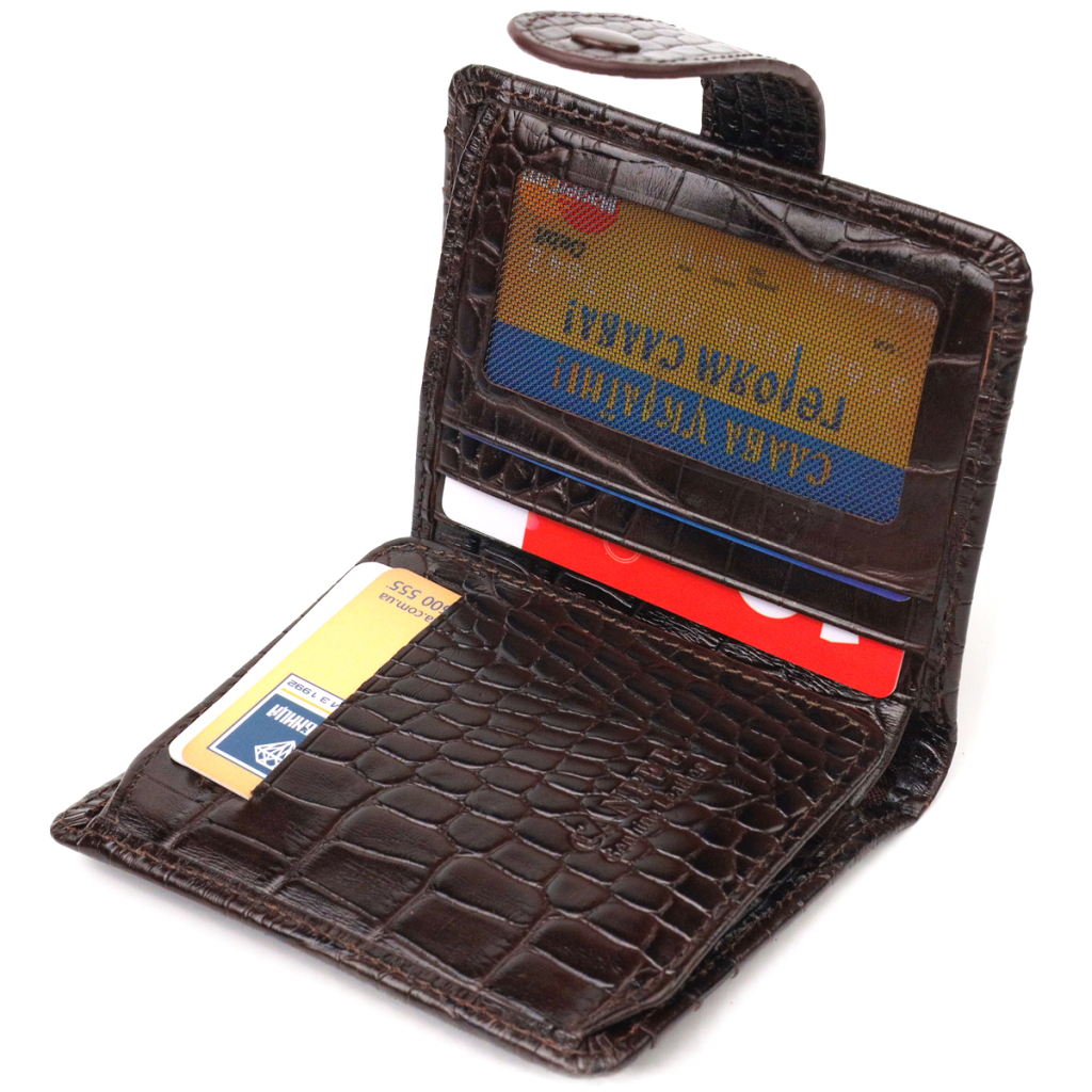 Гаманець Canpellini З натуральної шкіри Коричневий (21689) - зображення 6